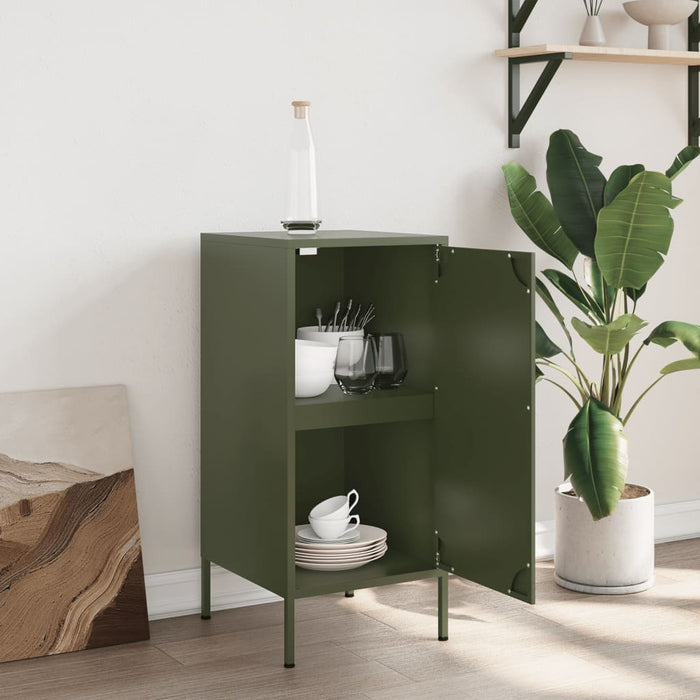 Sideboard Olive Green 36x39x79 cm Steel