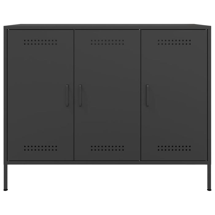 Sideboard Black 100.5x39x79 cm Steel