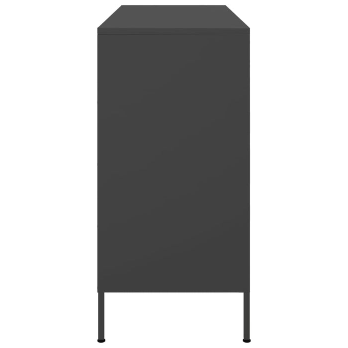 Sideboard Black 100.5x39x79 cm Steel