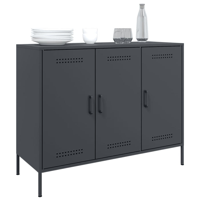 Sideboard Anthracite 100.5x39x79 cm Steel