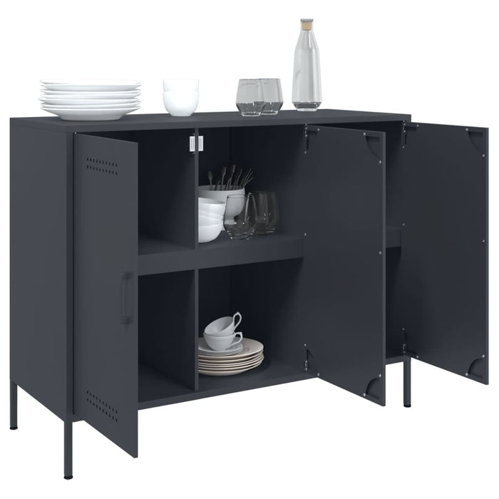 Sideboard Anthracite 100.5x39x79 cm Steel