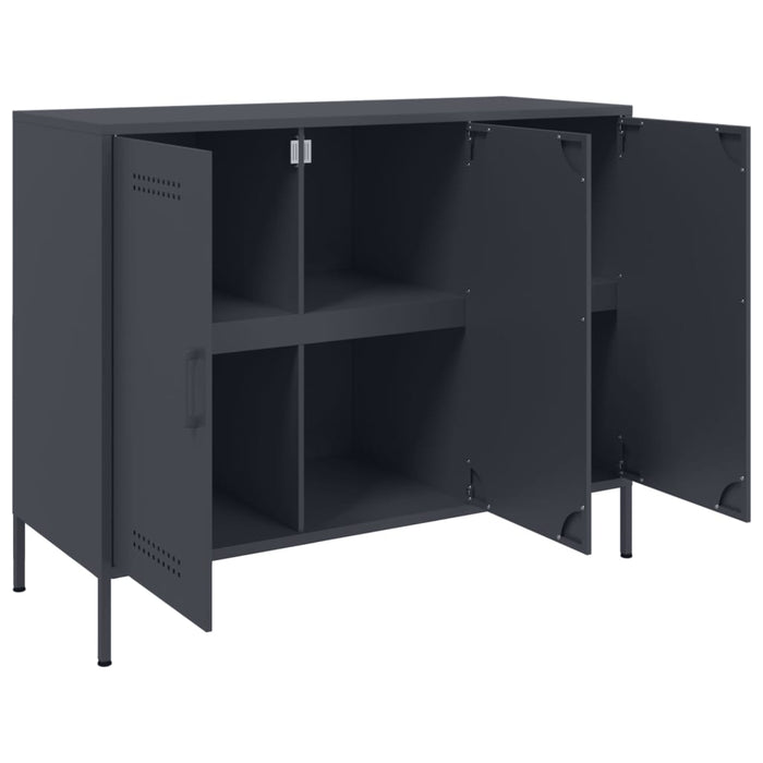 Sideboard Anthracite 100.5x39x79 cm Steel