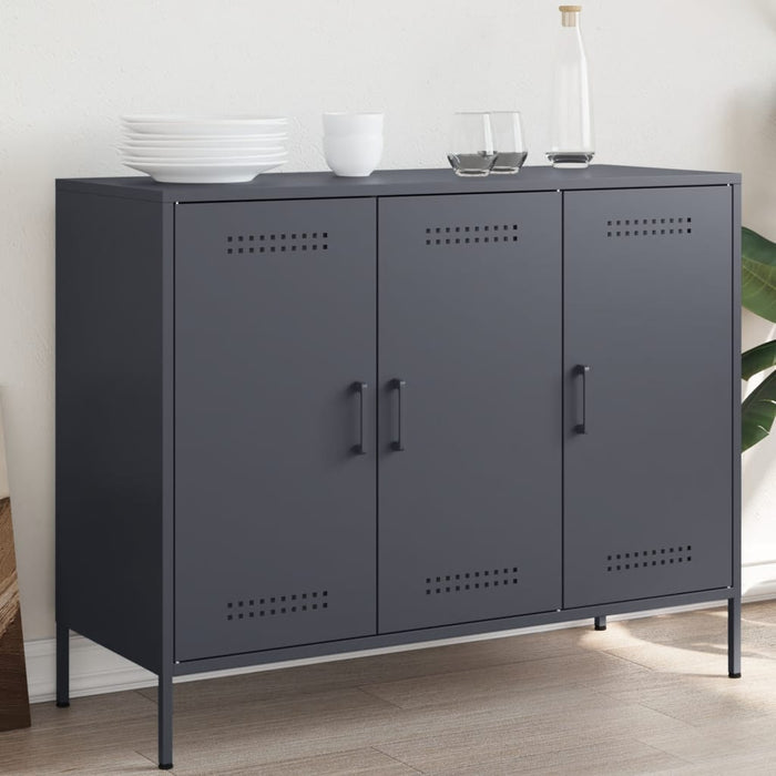 Sideboard Anthracite 100.5x39x79 cm Steel