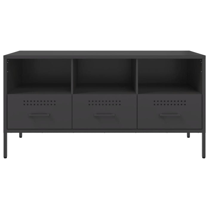 TV Cabinet Black 100.5x39x50.5 cm Steel