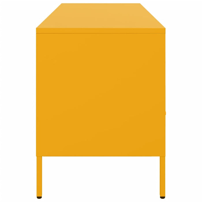 TV Cabinet Mustard Yellow 100.5x39x50.5 cm Steel