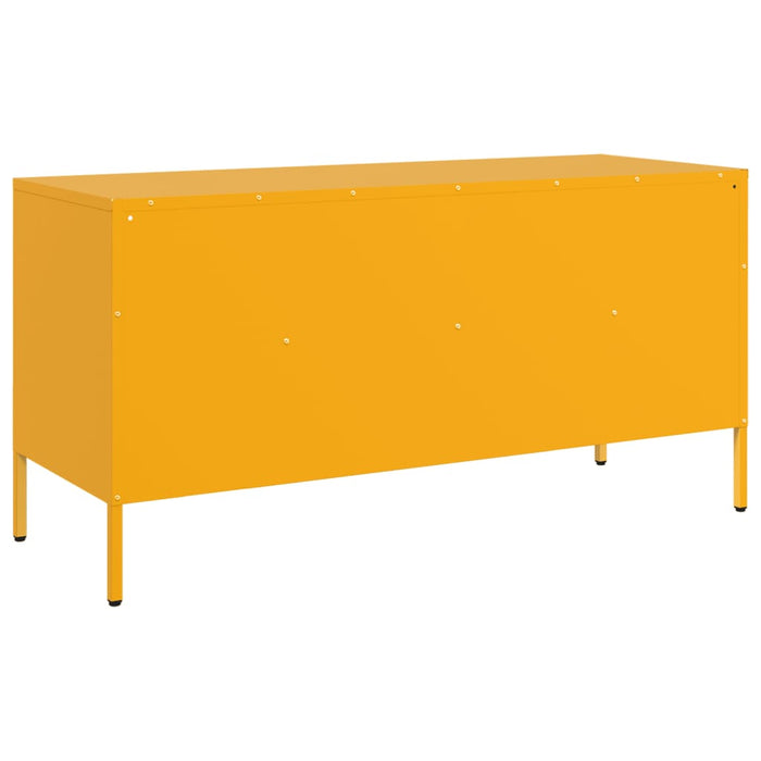 TV Cabinet Mustard Yellow 100.5x39x50.5 cm Steel