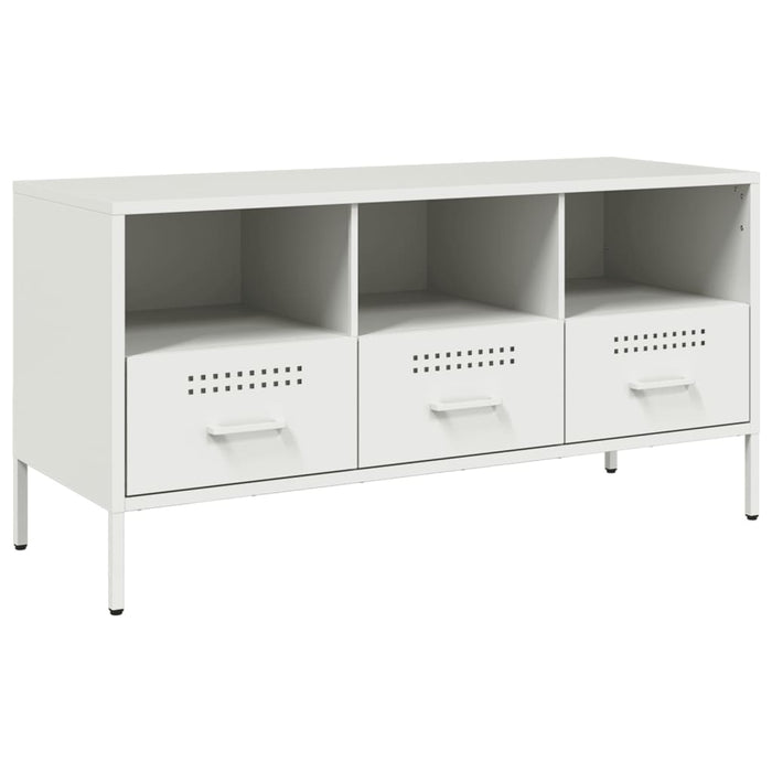 TV Cabinet White 100.5x39x50.5 cm Steel