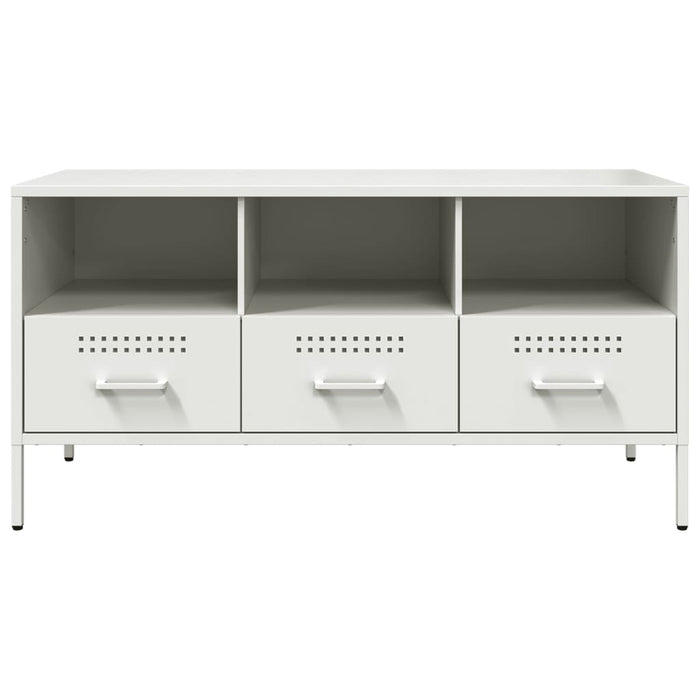 TV Cabinet White 100.5x39x50.5 cm Steel