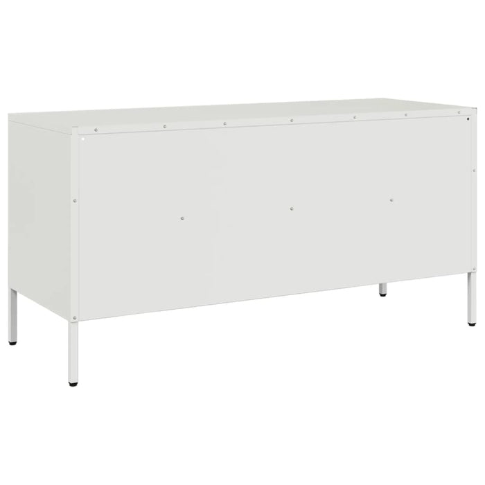 TV Cabinet White 100.5x39x50.5 cm Steel