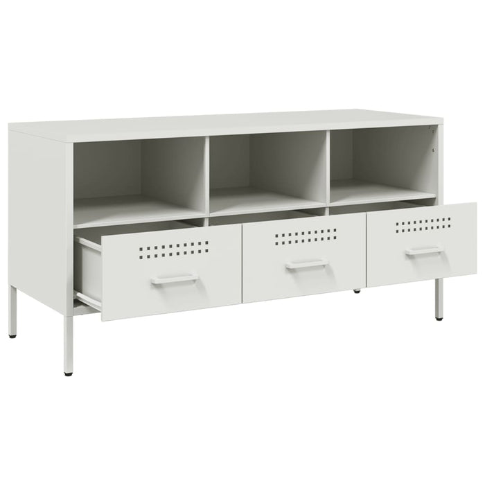 TV Cabinet White 100.5x39x50.5 cm Steel