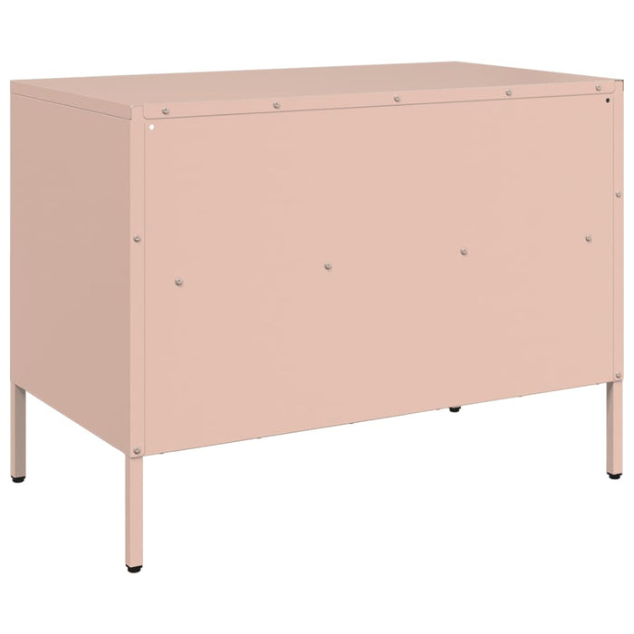 TV Cabinets 2 pcs Pink 68x39x50.5 cm Steel