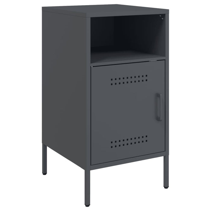 Bedside Cabinets 2 pcs Anthracite 36x39x68 cm Steel