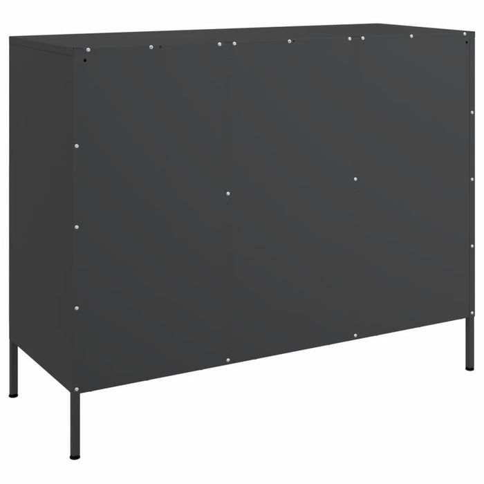 Sideboard Black 100.5x39x79 cm Steel