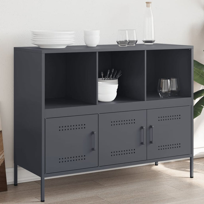 Sideboard Anthracite 100.5x39x79 cm Steel