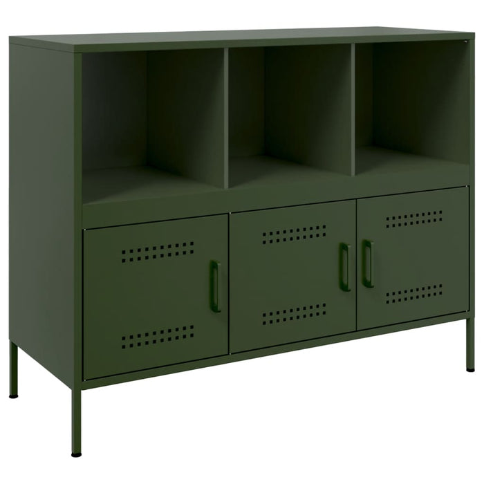 Sideboard Olive Green 100.5x39x79 cm Steel