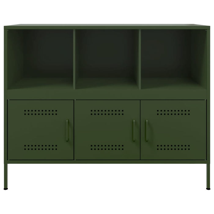 Sideboard Olive Green 100.5x39x79 cm Steel