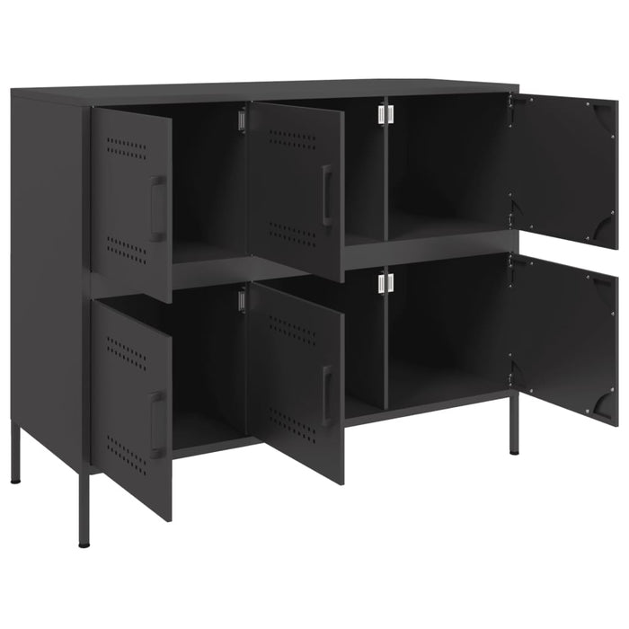 Sideboard Black 100.5x39x79 cm Steel