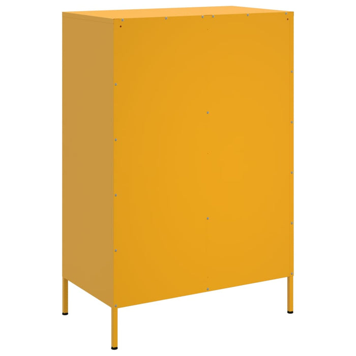 Highboard Mustard Yellow 68x39x101.5 см стомана