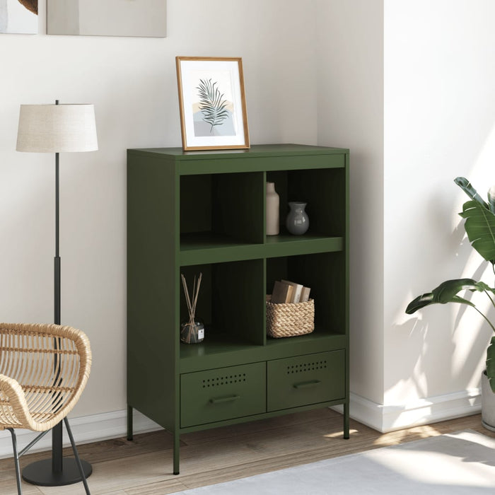 Highboard Olive Green 68x39x101.5 см стомана