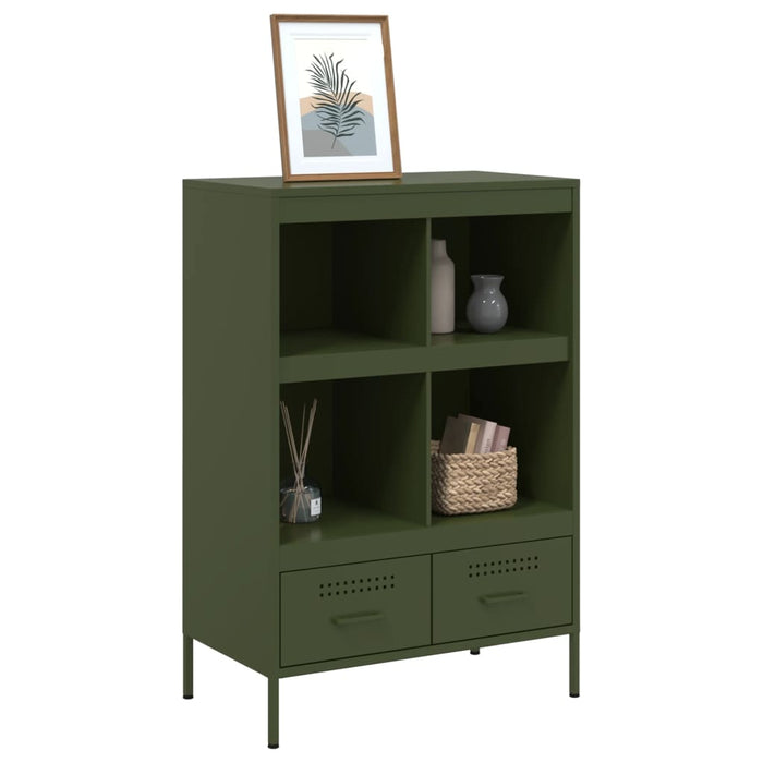 Highboard Olive Green 68x39x101.5 см стомана