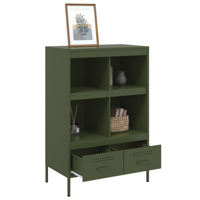 Highboard Olive Green 68x39x101.5 см стомана