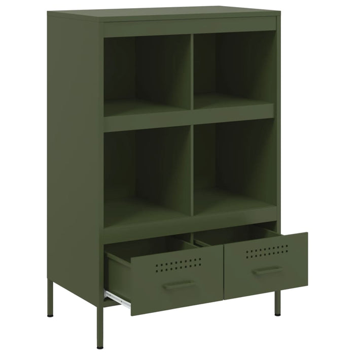 Highboard Olive Green 68x39x101.5 см стомана