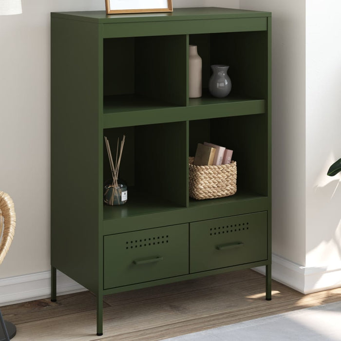 Highboard Olive Green 68x39x101.5 см стомана