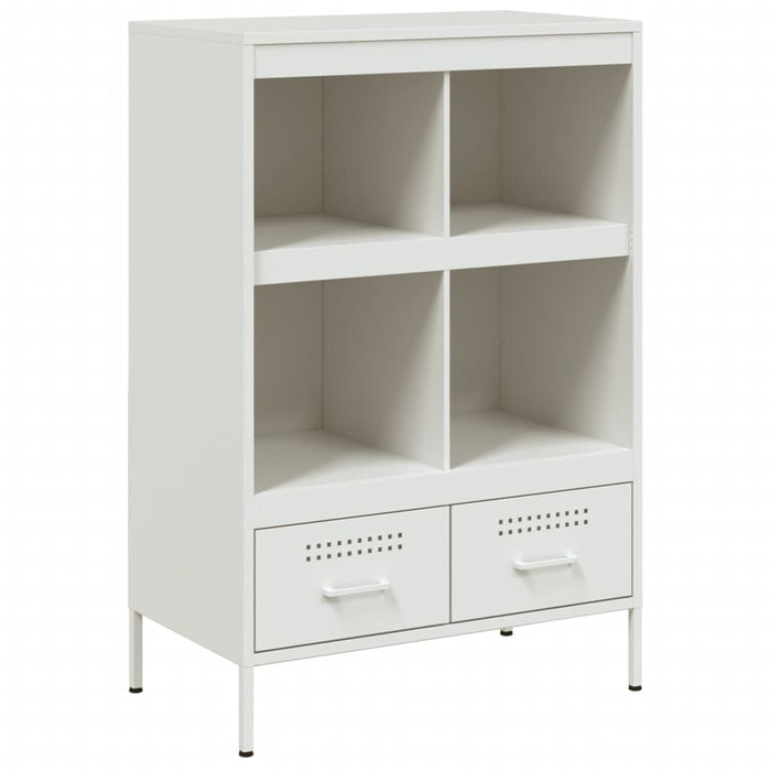 Highboard White 68x39x101.5 cm Steel