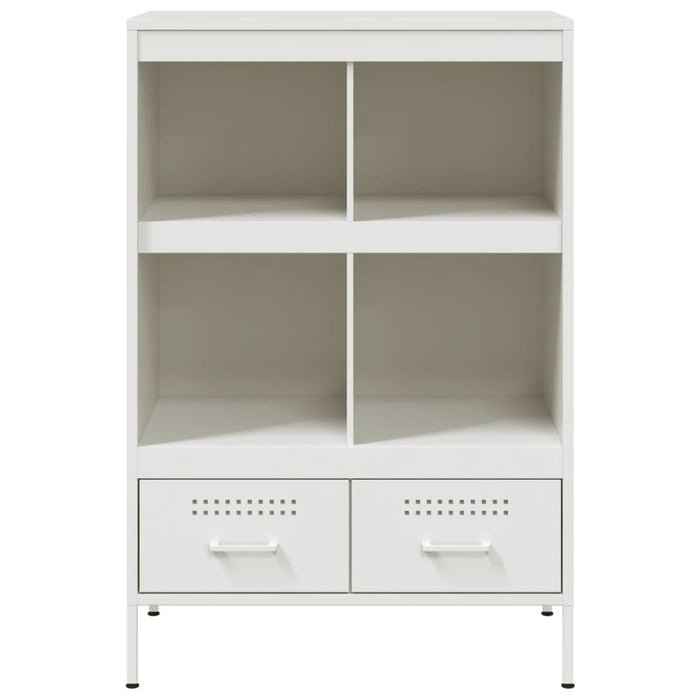 Highboard White 68x39x101.5 cm Steel