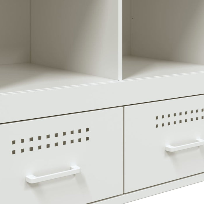 Highboard White 68x39x101.5 cm Steel