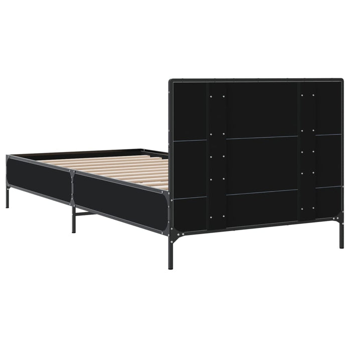 Bed Frame without Mattress Black 90x190 cm Single