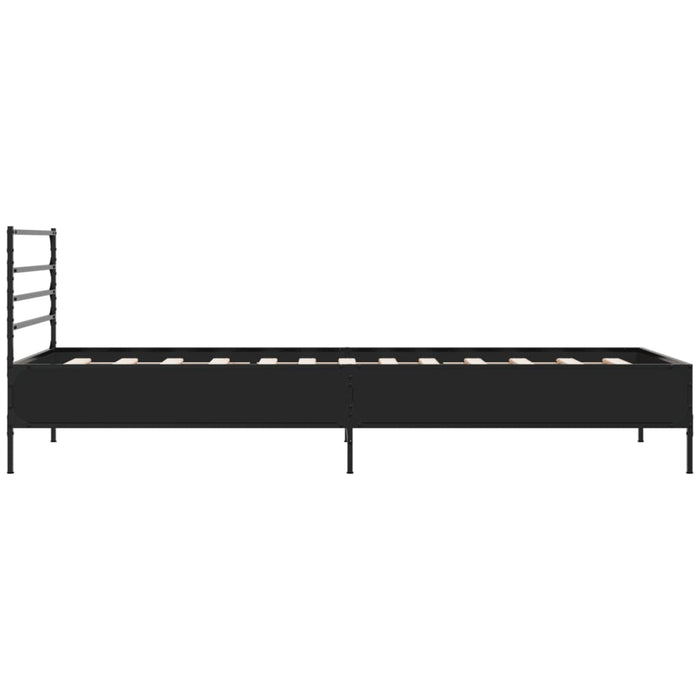 Bed Frame without Mattress Black 90x200 cm