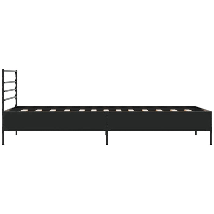 Bed Frame without Mattress Black 100x200 cm