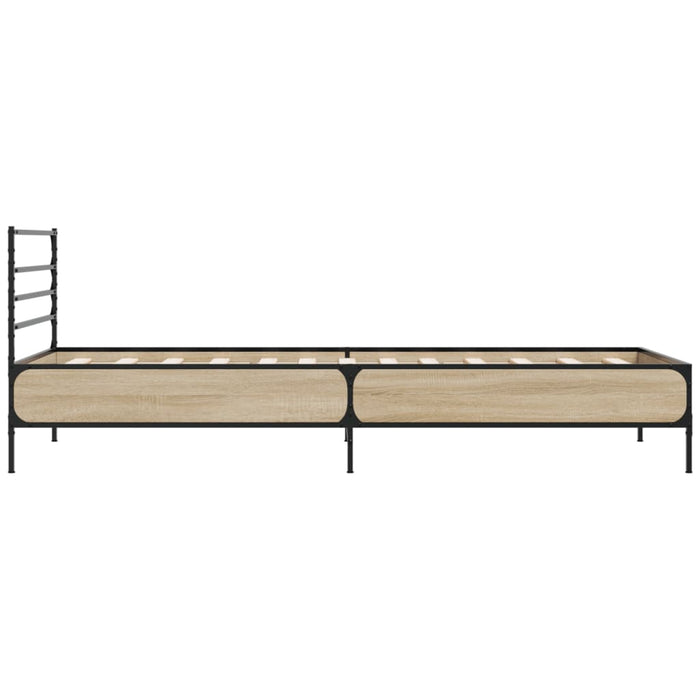 Bed Frame without Mattress Sonoma Oak 75x190 cm Small Single