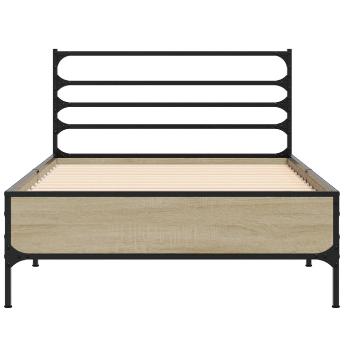 Bed Frame without Mattress Sonoma Oak 90x190 cm Single