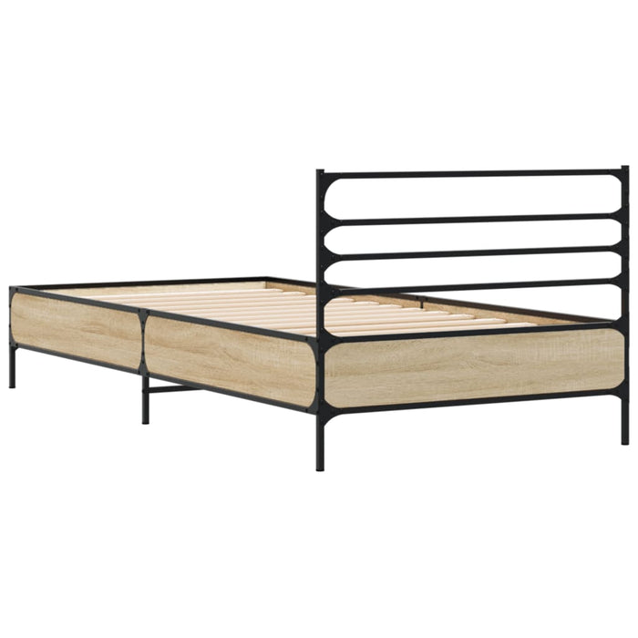 Bed Frame without Mattress Sonoma Oak 90x190 cm Single