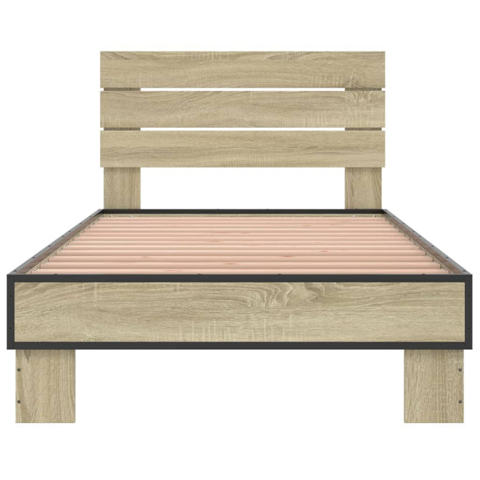 Bed Frame without Mattress Sonoma Oak 90x200 cm