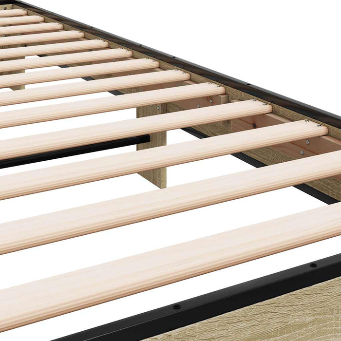 Bed Frame without Mattress Sonoma Oak 90x200 cm