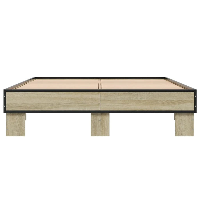 Bed Frame without Mattress Sonoma Oak 120x200 cm