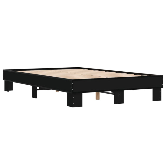 Bed Frame without Mattress Black 120x190 cm Small Double