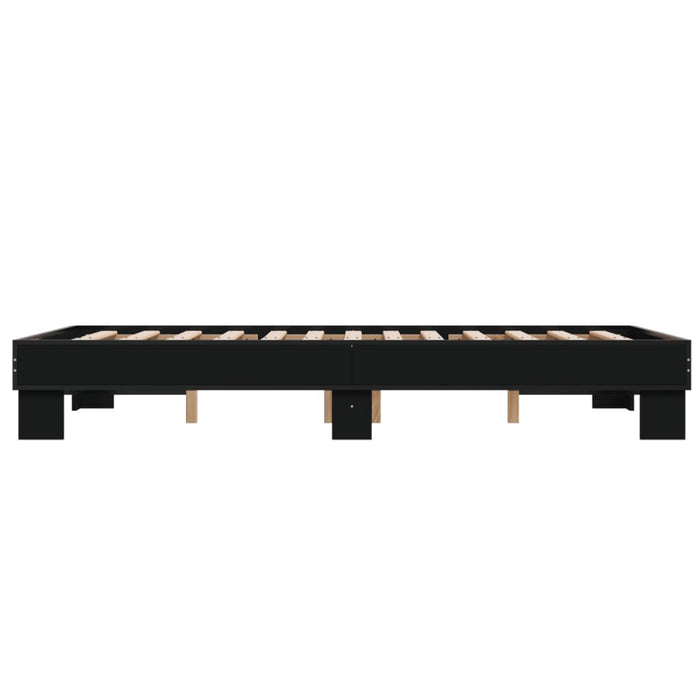 Bed Frame without Mattress Black 120x190 cm Small Double