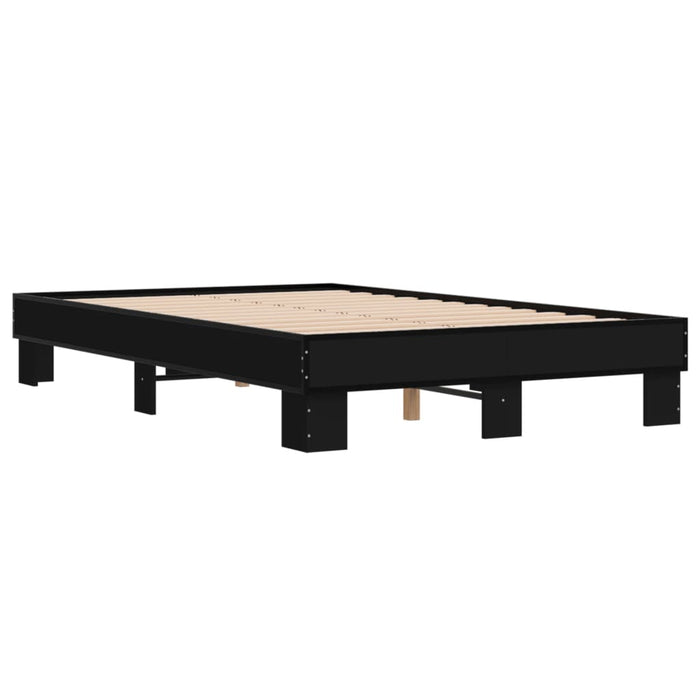 Bed Frame without Mattress Black 120x190 cm Small Double