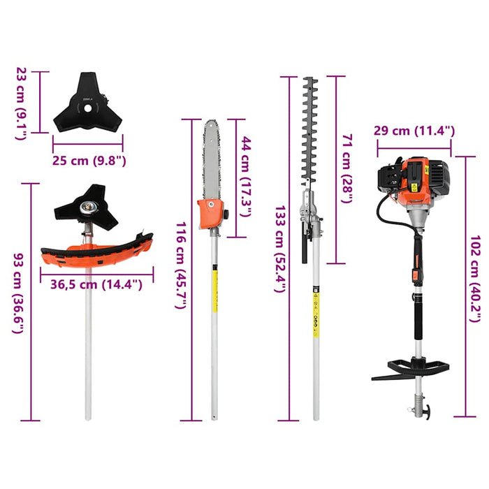 Perie 4-in-1 Functie Portocaliu 52 cc 1,45 kW