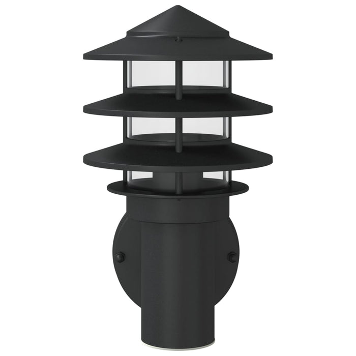 Outdoor Wall Lights 2pcs Black Stainless Steel