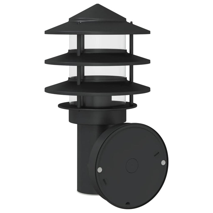 Outdoor Wall Lights 2pcs Black Stainless Steel