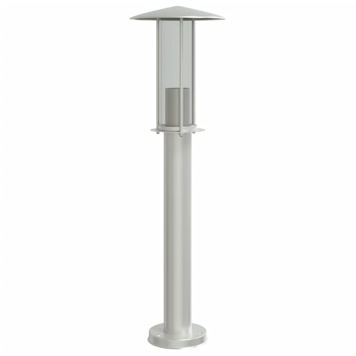 Outdoor Floor Lamps 3pcs Silver 60 cm Stainless Steel