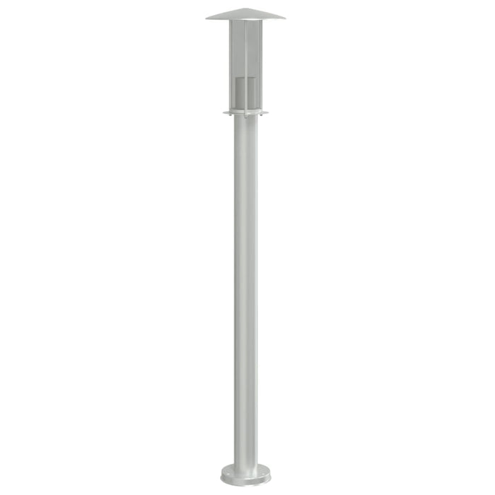 Outdoor Floor Lamps 3pcs Silver 100 cm Stainless Steel