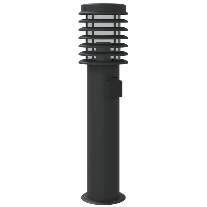 Lampa de exterior cu priza Negru 60 cm Otel inoxidabil