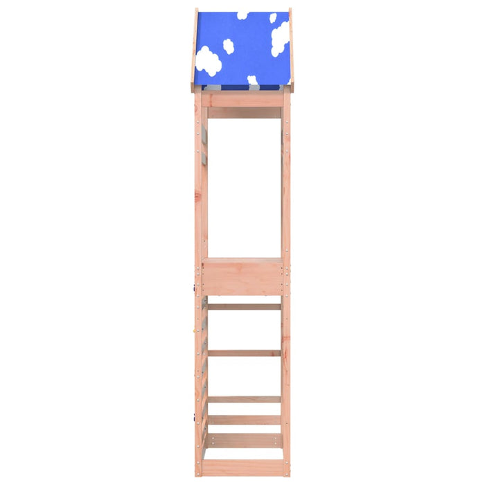 Play Tower with Rockwall 85x52.5x265 cm Solid Wood Douglas Fir