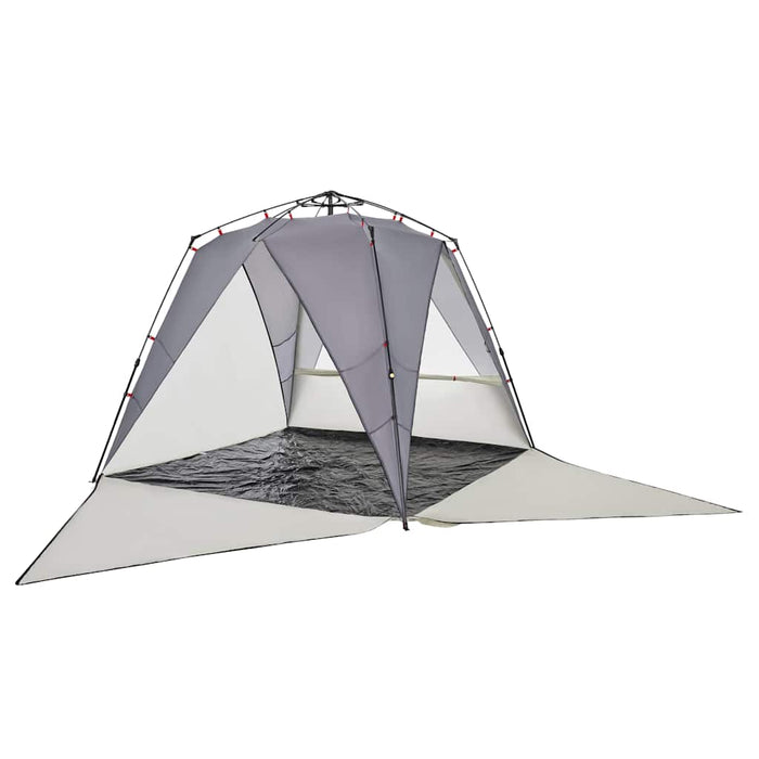 Beach Tent 4-Person Grey Quick Release Waterproof